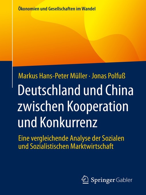 Title details for Deutschland und China zwischen Kooperation und Konkurrenz by Markus Hans-Peter Müller - Available